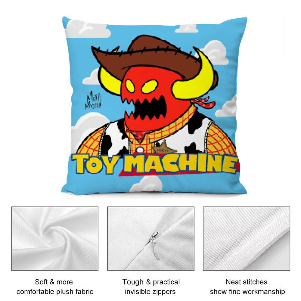 T-Toy M-Machines S-Skates Pillow Case Plush Fabric Soft Double Sided Print Sofa Cushion Cover Throw Pillow Covers