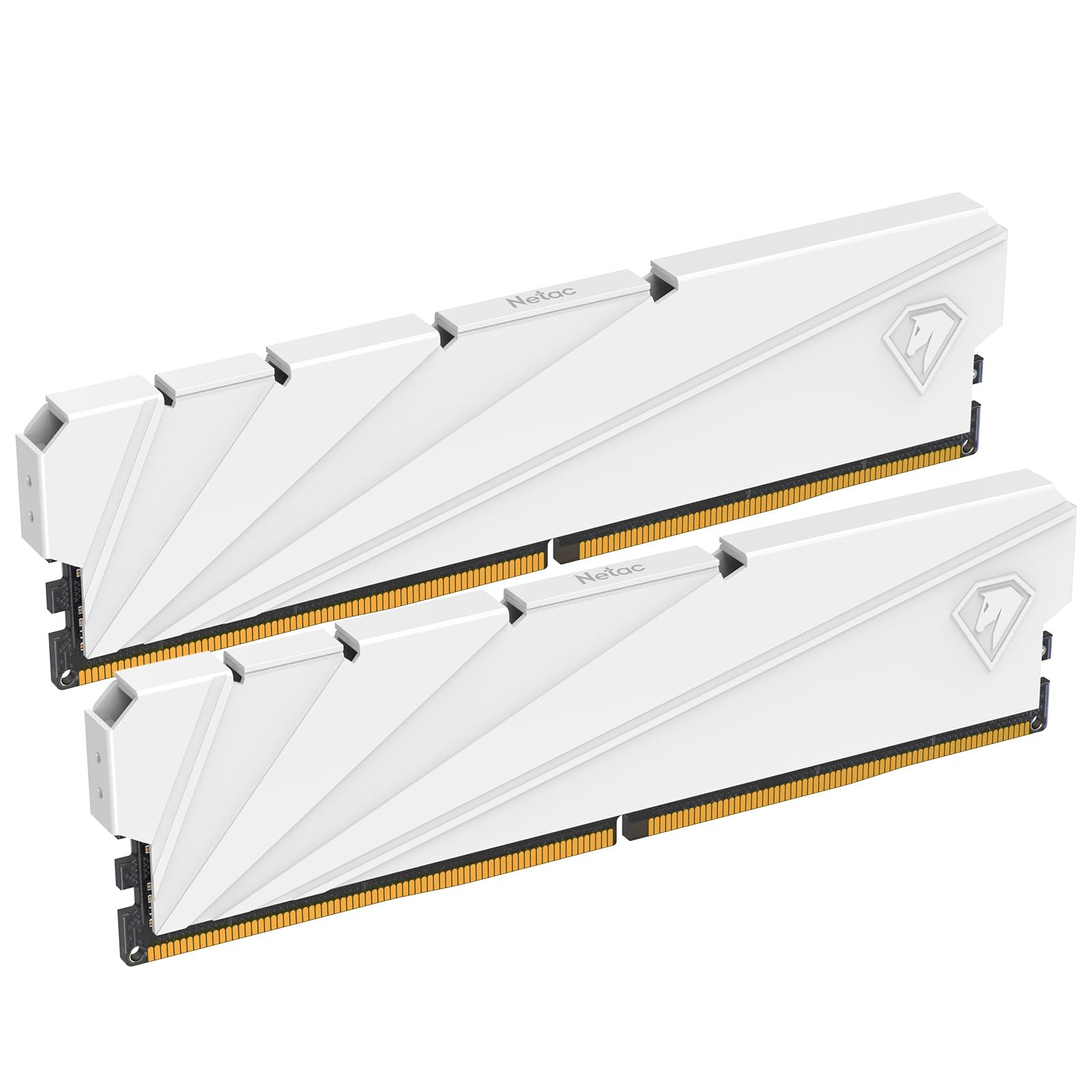 

Netac DDR4 32GB x PC Memory XMP One Click Overclocking Compatible Pure White Aluminum Alloy 3200MHz(PC4-25600) (16GB 2) 2.0 1.35V