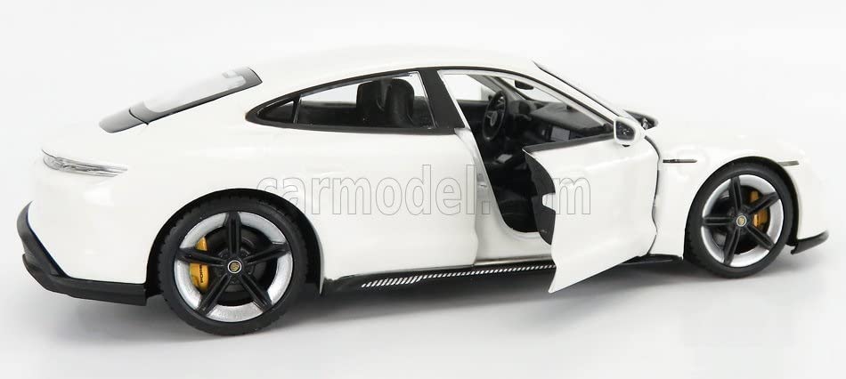 BURAGO Porsche Taycan Miniature Car 1/24 TAYCAN 2019 (CARRARA WHITE)