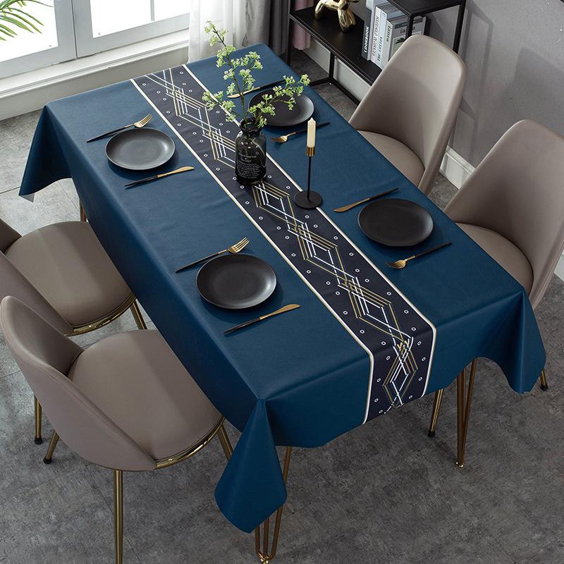 Moderne Donkere Serie Bedrukking Waterdichte Tafel Tafelkleed Bruiloftsdecoratie Rechthoekige Salontafels Hoes Picknickkleed
