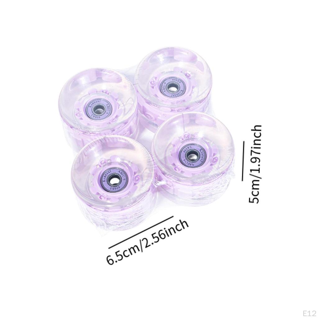 Skateboardové kolečka 65 mm 78a s ložisky RADEC-9