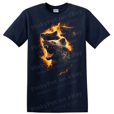Fierce Animal Fire Breath T Shirt Wild Creature Design Graphic Tee