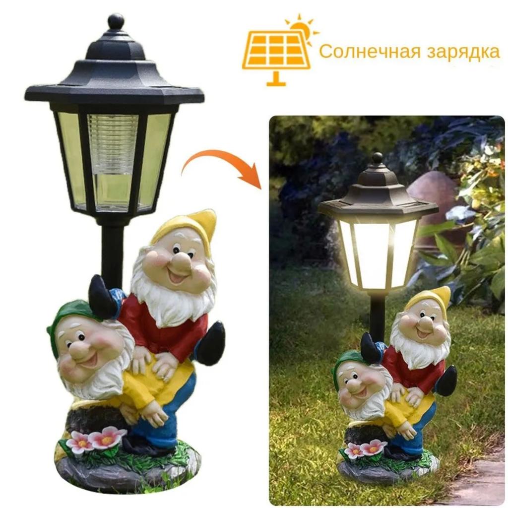 Garten Solar Außenleuchte Statue Ornamente Gartenweg Solar Aufladung Dekorative Leuchte