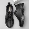 Brand Men's Leather Casual Shoes Classic Black Oxford Shoes High-quality Men's Workwear Shoes Thick Sole Versatile