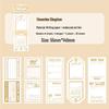 Retro Symmetrical Tear-off Sticky Notes - French Island Series Long Base Paper