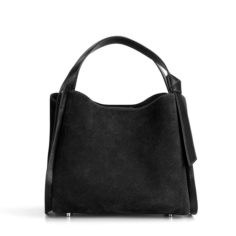 

Suede Leather Women s Bucket Bag Luxury Designer Shoulder Bag Nubuck Cowhide Handabg Fashion Women Crossbody Bags