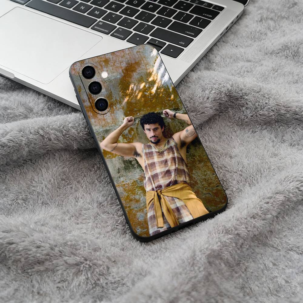 

rapper-Bad- Bunny Phone Case For Samsung Galaxy A73,A71 A72,A70,A53,A52,A51,Soft Silicone Black Cover Samsung a70