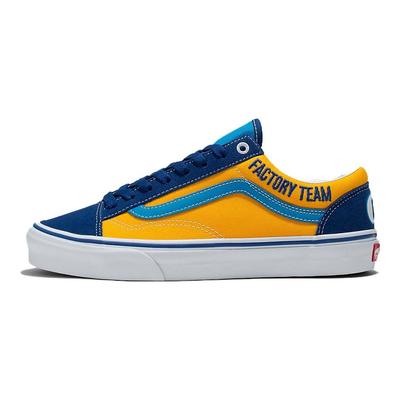 Unsere Legends X Mode Langlebige Leichte Niedrige Skate-Schuhe Unisex Sneaker Blau Gelb VN0A54F6BYL