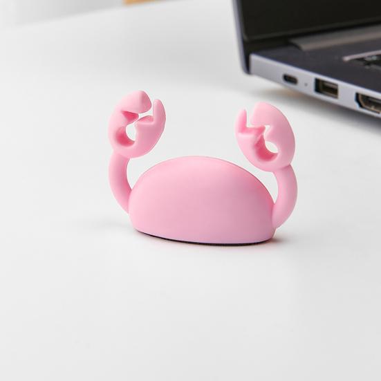 Cute Crab Cable Organizer Clip Line Processor Adhesive Wire Tidy Holder