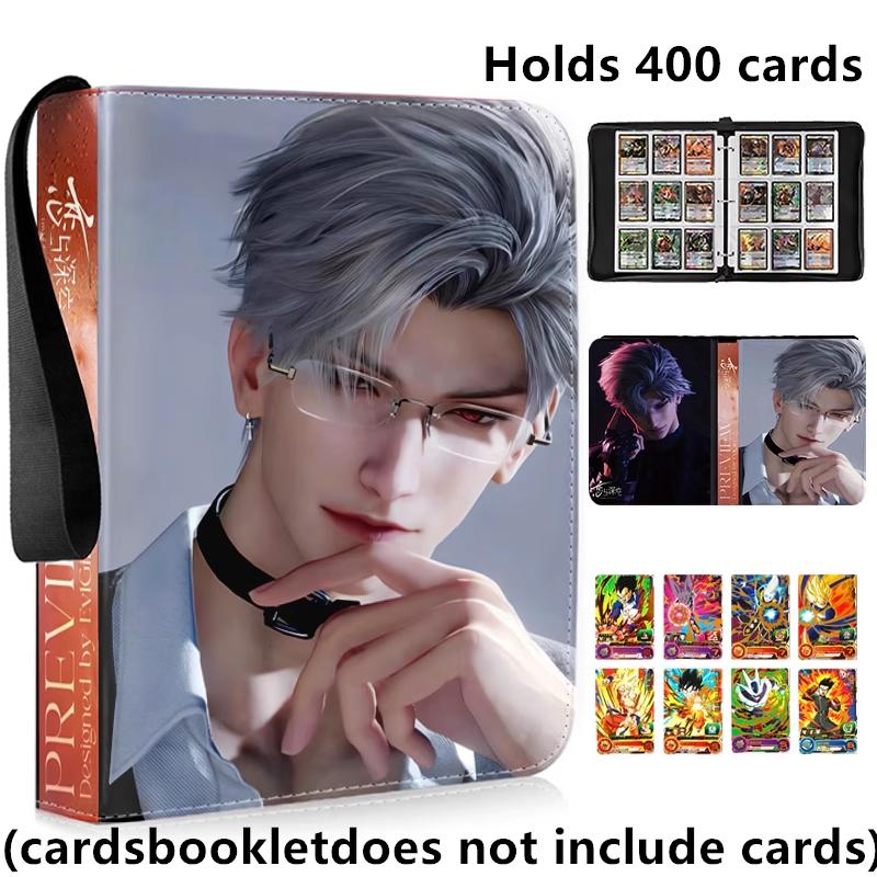 400/900pcs Love and Deep Space Card Album Book Folder 4/9 Card Slots Collections Zipper Double Pocket Card Binder Holder