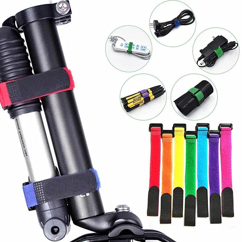 Ready Stocked 10pcs Fishing Rod Tie Holder Strap Suspender Fastener Hook Loop Ties Belt Strapping Wrap Band Outdoor Fish Tool