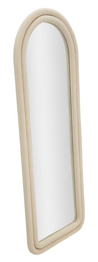 Wandspiegel Cloe Creme Samt Cm 60X4X160