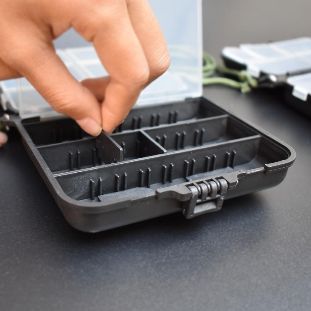 Černá krabička na příslušenství Organizér na rybářské háky Krabička na příslušenství