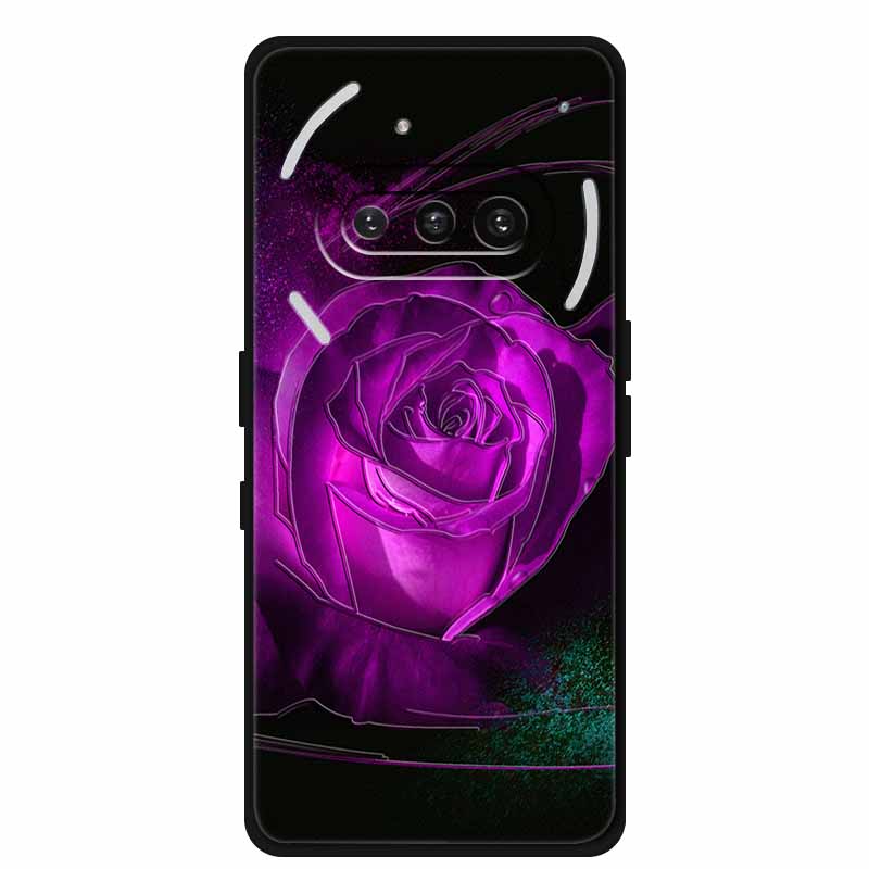 For Nothing Phone (3a) Case 3D Relief Flower Emboss Black Silicone Funda For Nothing Phone 3A A059 3D Back Cover Cartoon Bumper