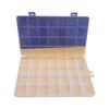 Clear Plastic Storage Box 28 Grids ABS Transparent Small Item Organizer Box for Jewelry Hair Ties