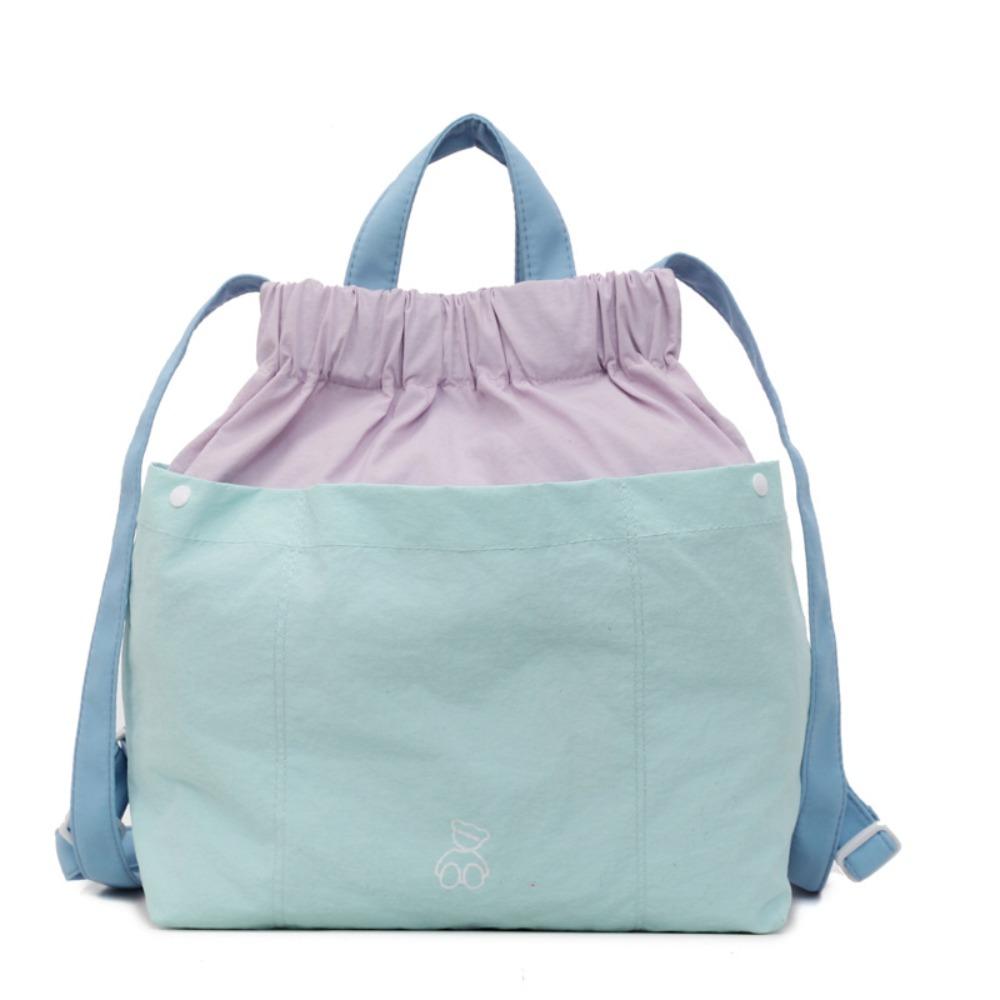 Multi-pocket Nylon Backpack Korean Style Women Handbag Fashion Canvas Shoulder Bag  Travel