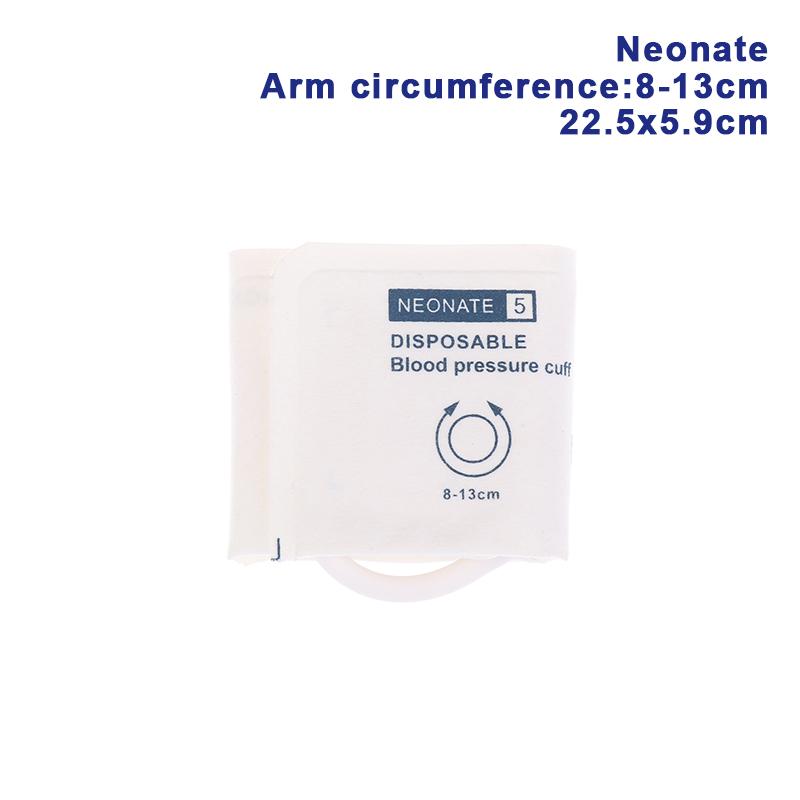 Disposable Large Adult Infant Child Arm Blood Pressure Cuff Without Bladder Single Tube Non Woven Fabric Composite Material