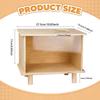 Hamster Hideout Box Wooden Sand Bath Sturdy Transparent Digging Accessory for Things for Hamster Playground