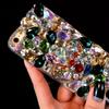 Glitter Rhinestone Phone Case For Samsung Galaxy A57 A37 A56 A36 A26 A55 A35 A25 A54 A34 A24 A52 A72 4G 5G Colorful Crystal Gemstone 3D Bling Cover