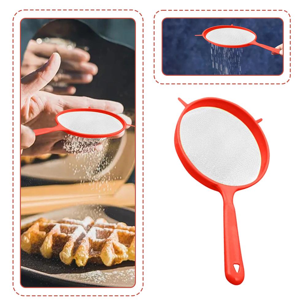 3pcs/set Filtering Tool Strainer Multifunctional Filter Noodle Powder Soy Milk Filtering Plastic Handle Kitchen Baking Tools