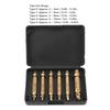 6pcs Drill Bit Screw Extractor Set HSS 4341 Stripped Screw Removal Tool  For Stripped Screws