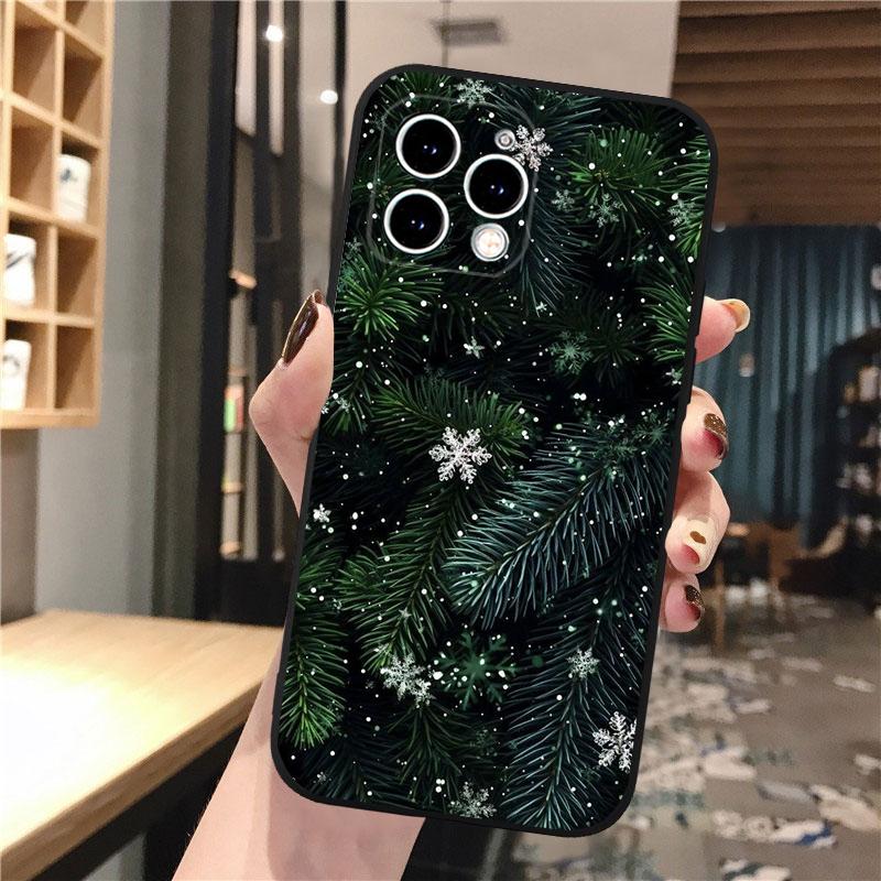 Phone Case Carcasa Funda For iPhone 17 Pro Max 17 Air 16 15 14 13 Pro Max 15 16 Pro 15Plus Winter Christmas Snowflake