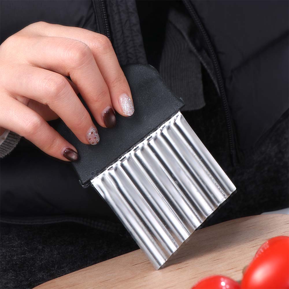 Stainless Steel Potato Chip Slicer Thickened Crinkle Cutter Potato Cutter  Vegetable Processing