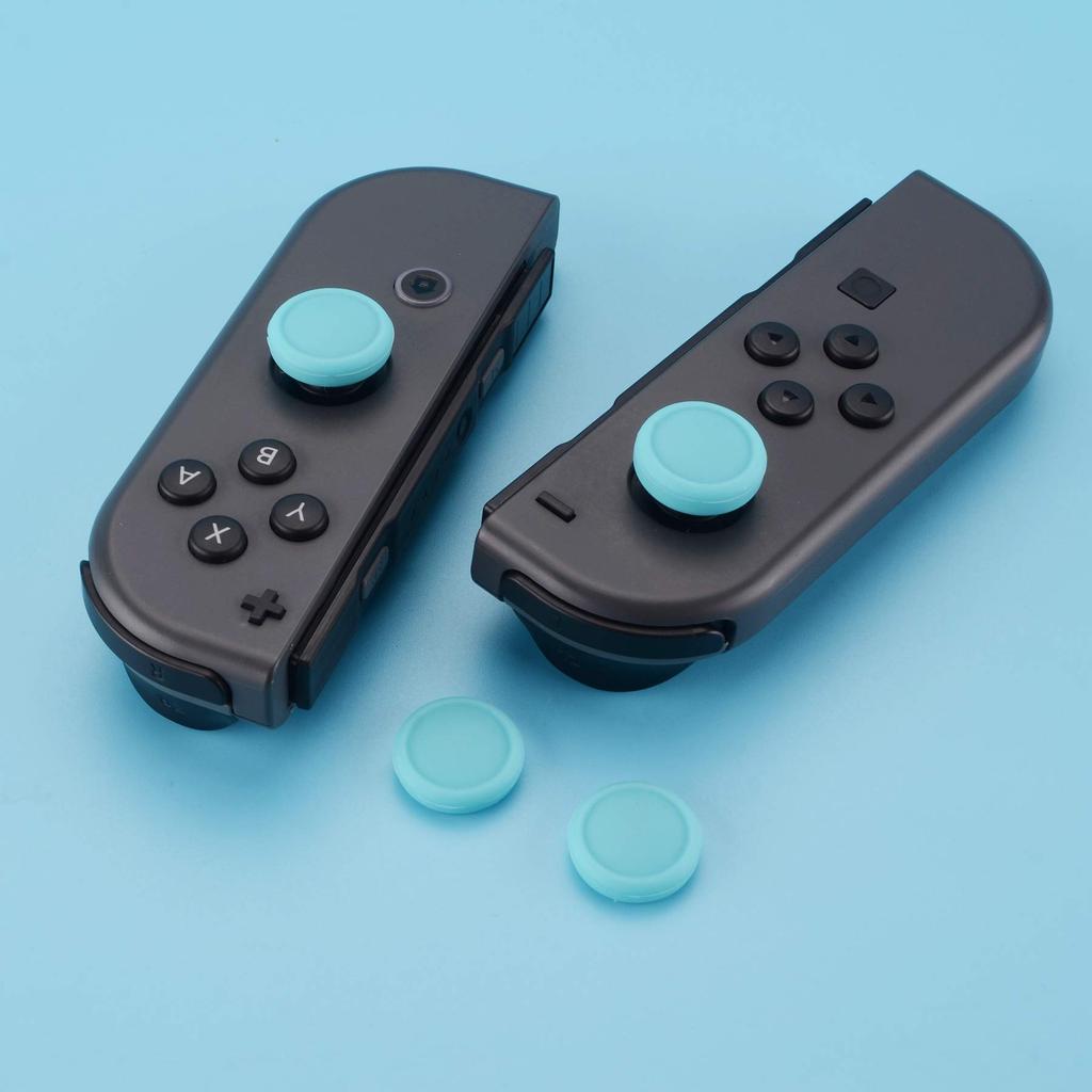 eXtremeRate PlayVital Cute Switch Thumb Grip Joystick Caps for Switch and Silicone Analog Covers for Sticks Caps, Switch, Lite, OLED, Joy-Con [Bondi