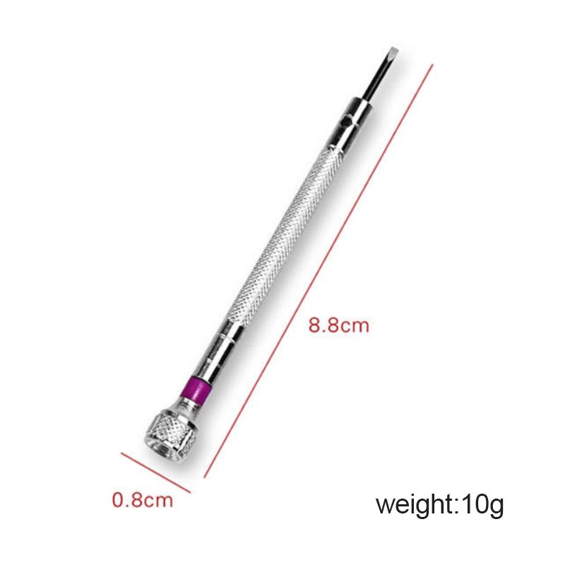13PCS Watch Repair Screwdriver Kit 0.6mm-2.0mm Steel Slotted/Cross Screwdriver Set Professional Watchmaker Repair Tool Accessory