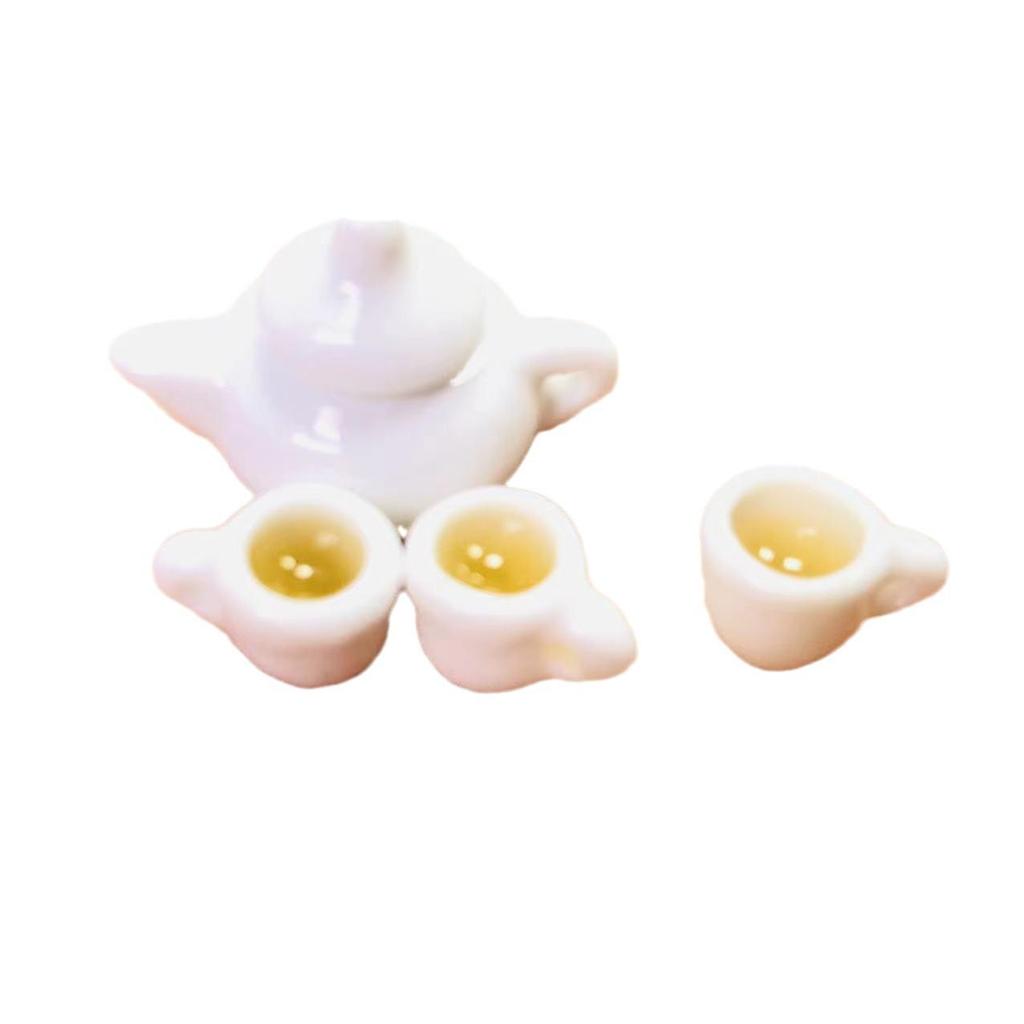 1:12 Dollhouse Miniature Ceramic Teapot for Display or Photography Scene