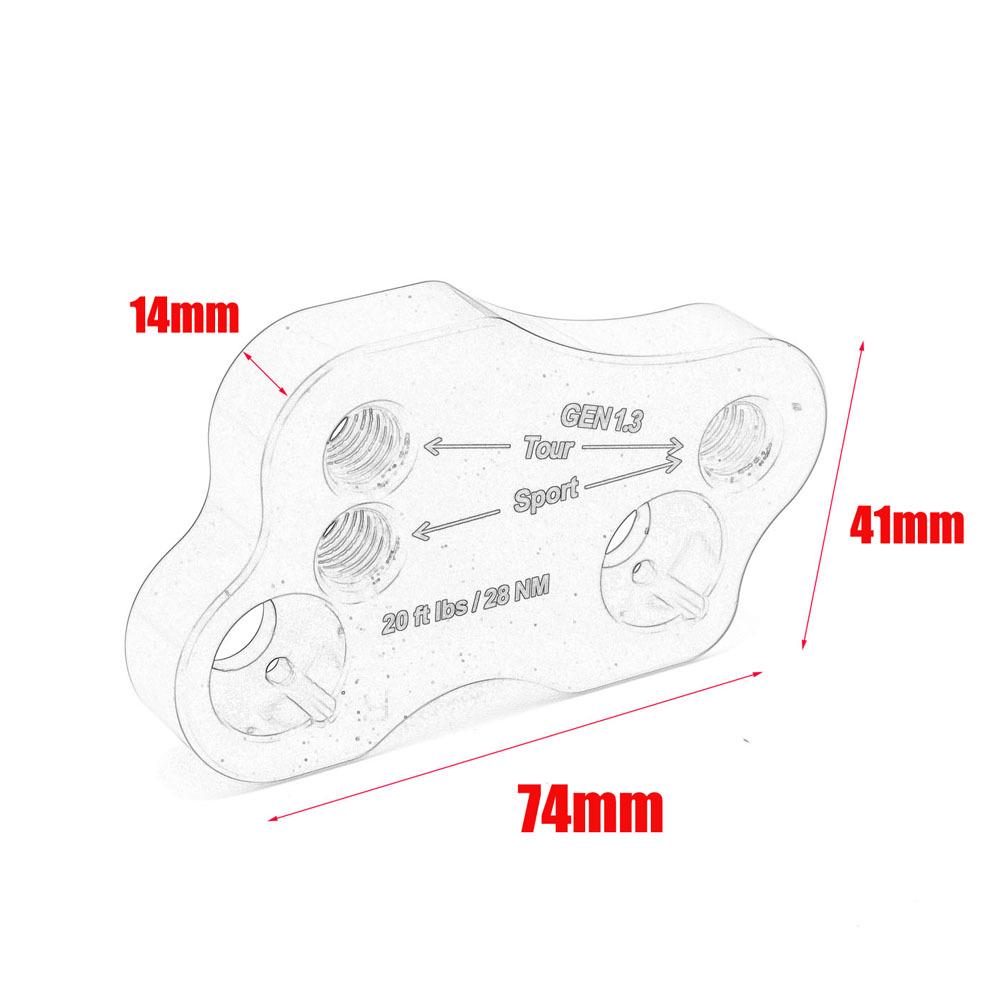 Honda Gold Wing GL1800 F6B Modified Handlebar Riser Rearward Shift Mount for 18-24 Models