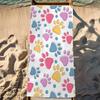 Animal Paw Print Microfiber Beach Towel Absorbent Quick Dry Soft Yoga Swimming Resort Mountain Climbing Towel