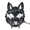 Japanese Halloween Anime Half Face Mask Animal Skeleton Mask Dragon God Skeleton Cosplay
