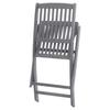 Chaises pliantes - MAISON EXCLUSIVE - Contemporain - Acacia massif - Coussins inclus - Lot de 8