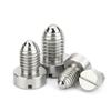 5pcs M4 M5 M6 M8 M10 M12 Bolt Stainless Steel/Carbon Steel Slotted Spring Ball Plunger Grub Point Set Screw Bolt