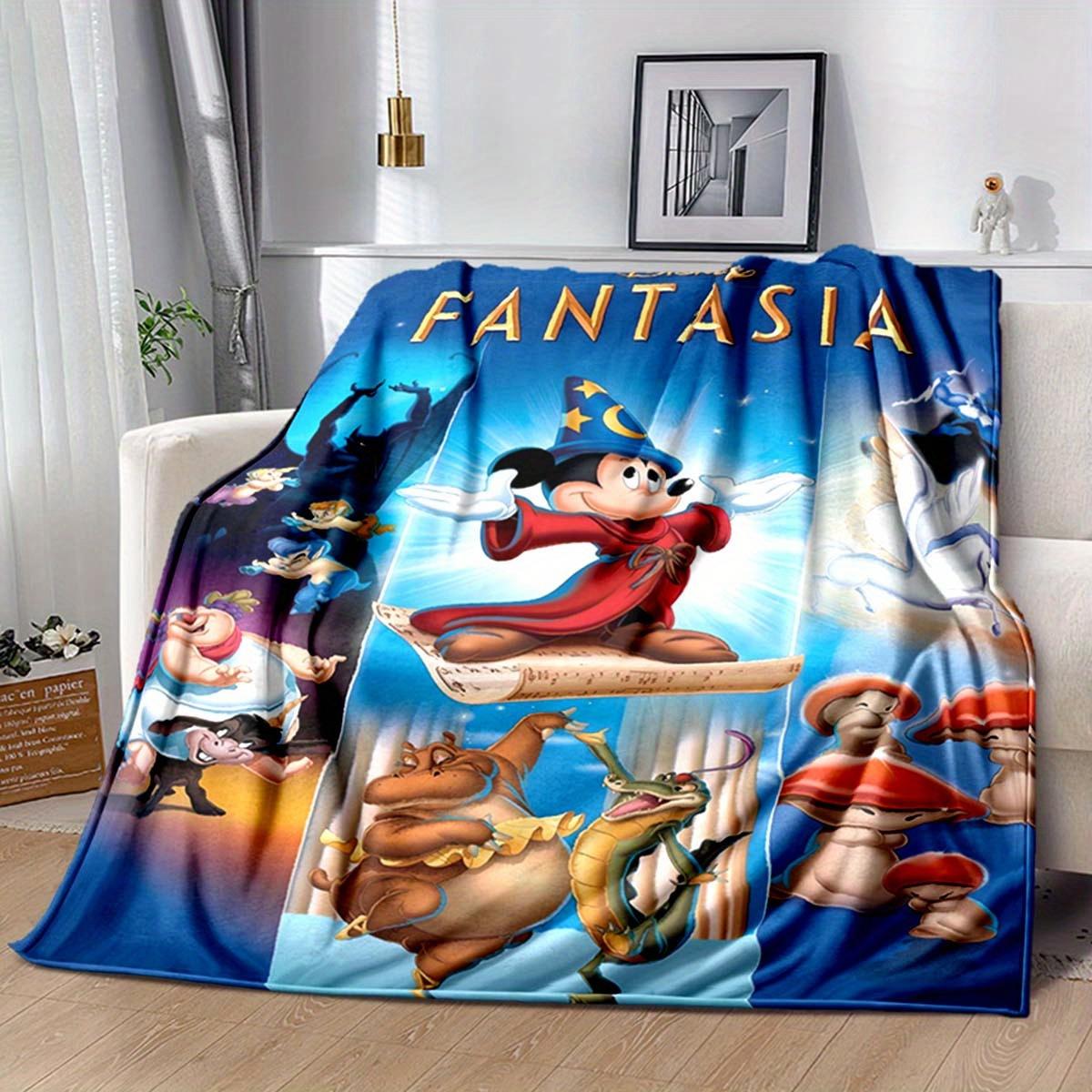

1pc Fantasia Printing for All Season, Cartoon, Office, Lunch Rest, Camping Talk, Car, Multifunctional Gift 130cmx150cm