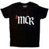 My Chemical Romance 100% Cotton T-shirt Mens Tees Top MCR Band Logo New Official Mens Black