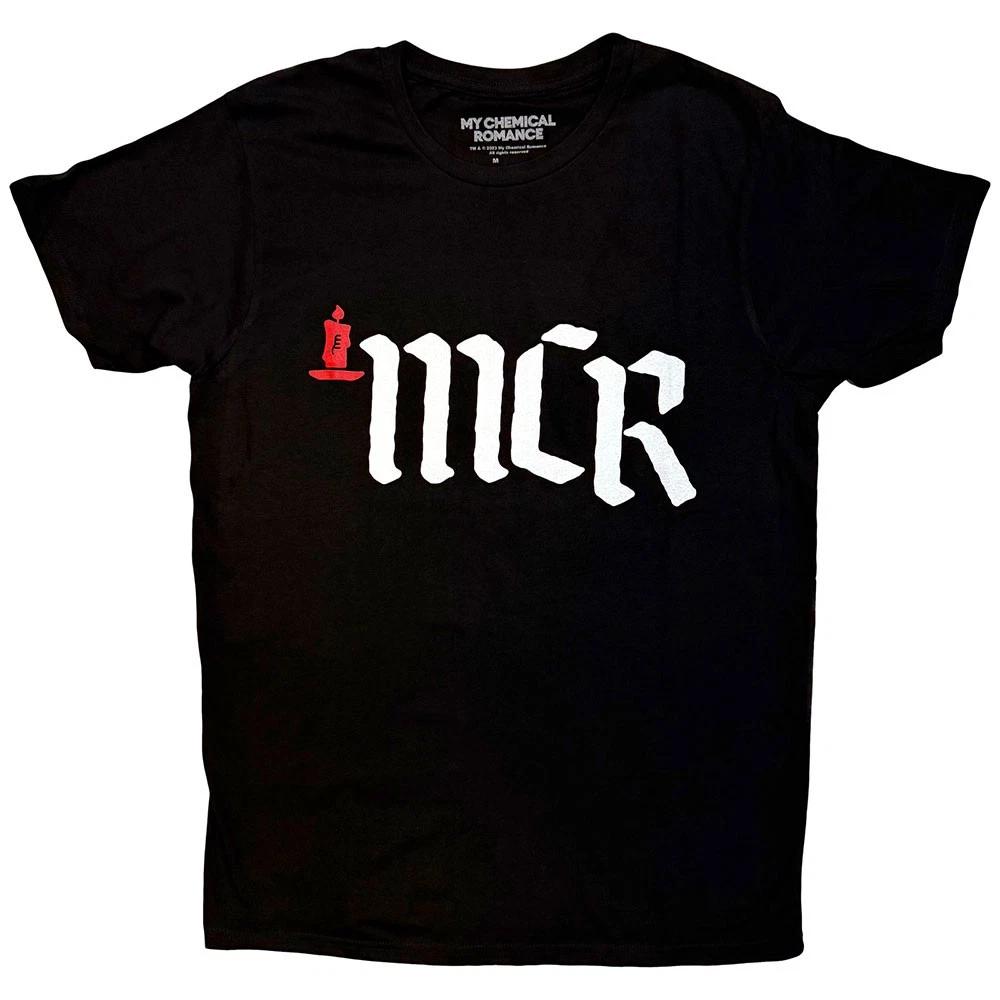 My Chemical Romance 100% Cotton T-shirt Mens Tees Top MCR Band Logo new Official Mens Black 3XL