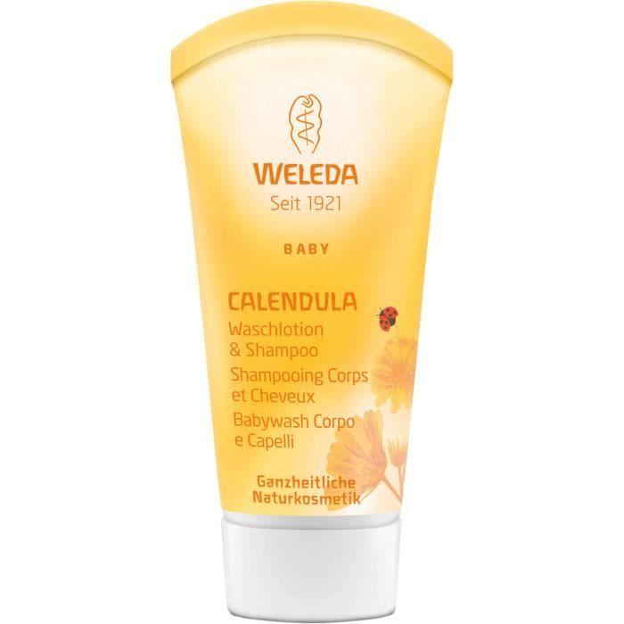 Gel - WELEDA - Calendula Waschlotion & Shampoo - 200 ml - Hypoallergénique - Bébé