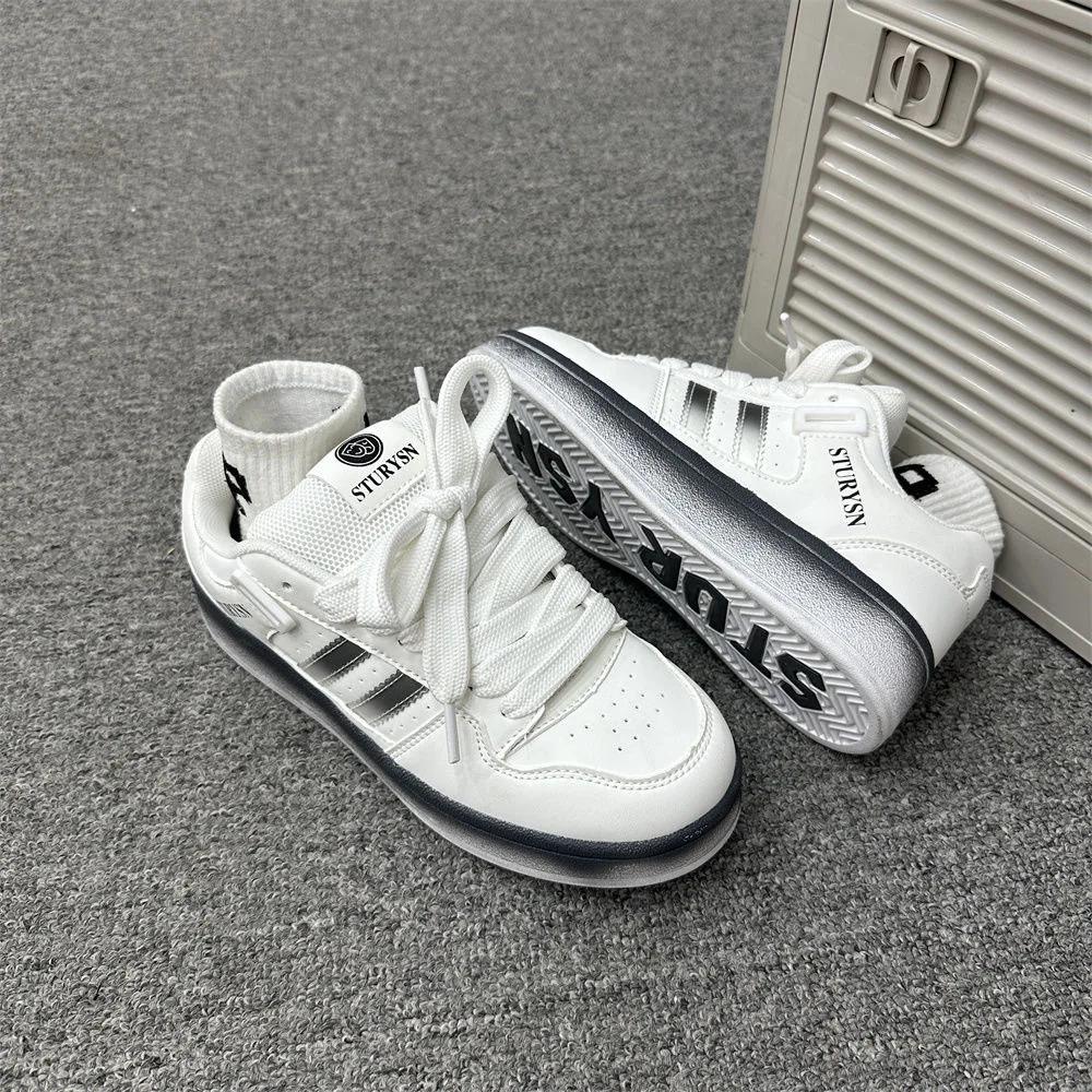 Fashion Style High Aesthetic Niche Design Board Shoes for Women In Autumn New Student Versatile Breathable Casual Small White Shoes