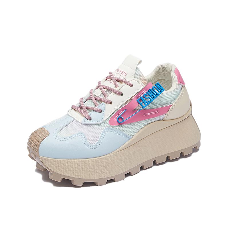 Popular Thick Soled Dad Shoes for Women 2025 New Spring Edition Short Height Increase Super Hot Casual Forrest Gump Sports Shoes