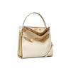 Tory Burch Lee Radziwill Leather Handbag Women Handbags Cream 77238-122