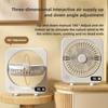 Digital Screen Rechargeable Fan Built-in Battery Small Hanging Fan  Desktop Use
