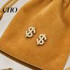 Sports Friendly Earrings 1 Pair Rhinestone Money Stud for Women, Glittering Shiny Hip Hop Style Sign Earrings, Jewelry Gift Teens Girls, Ladies Bright