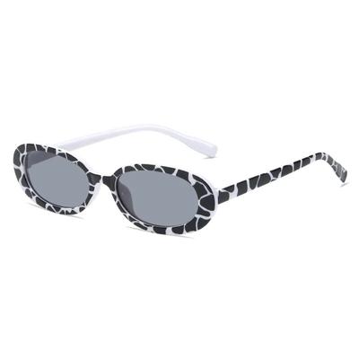 Piccoli Occhiali da Sole Punk Donna Uomo Ovali Vintage Designer Occhiali da Sole Lenti Occhiali da Vista Femminili Stile Nero Versatile occhiali