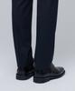 Musinsa Standard Heavyweight Fleece-Lined Tapered Hidden Elastic Waist Length Slacks [Navy]