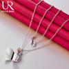925 Sterling Silver Butterfly Pendant Necklace Fashionable Wedding Jewelry