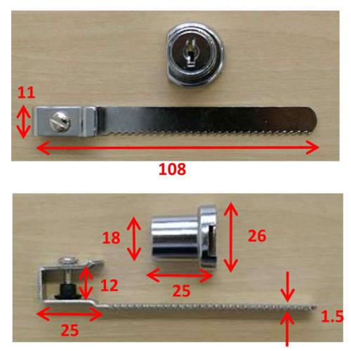 Shimizu SOL Sliding Glass Lock SGL
