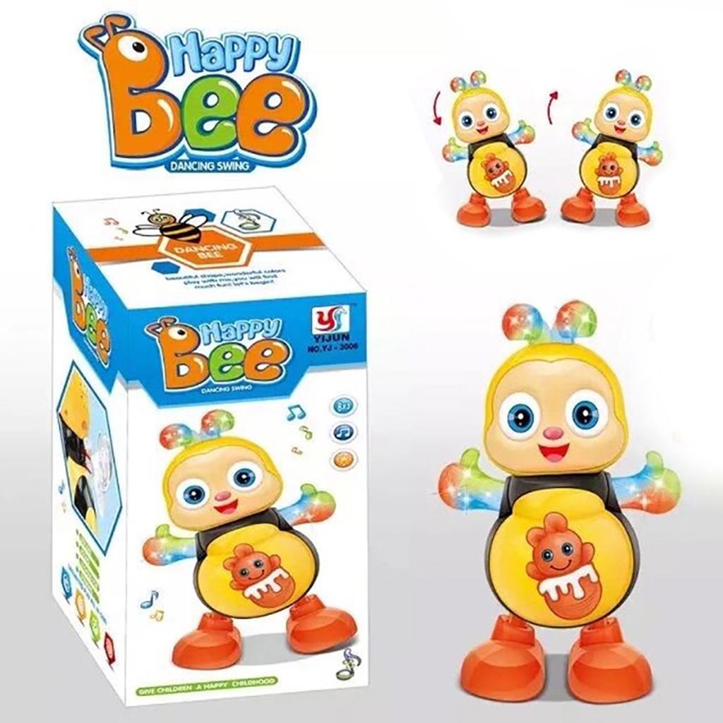 Electric Dancing Bee Musical Toy Funny Early Educational Toy Music Sensory Toys for Kids Birthday Children's Day Gift