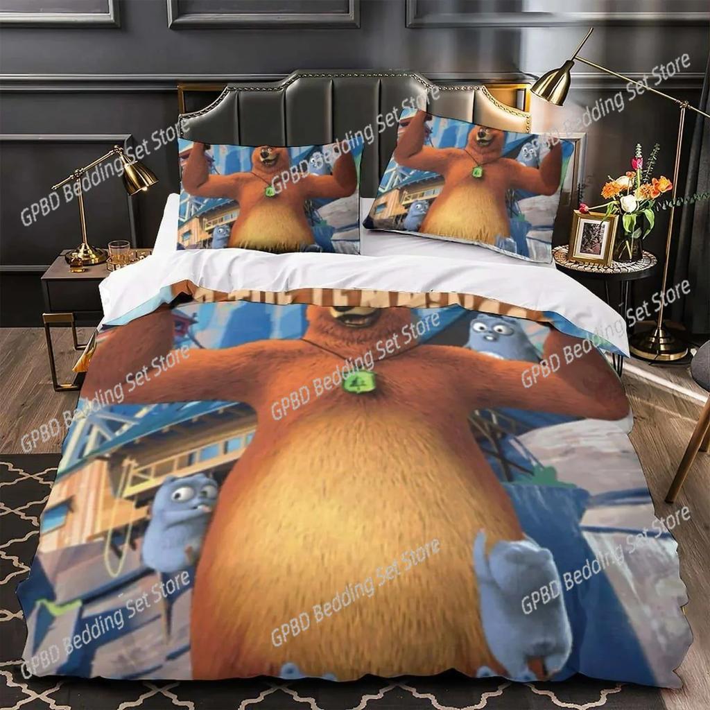 Anime Grizzy e i Lemming 3D NUOVO Copripiumino Federa Set Biancheria da Letto Adulto Ragazzo Ragazza Decorazione Camera da Letto Singolo Matrimoniale Grande